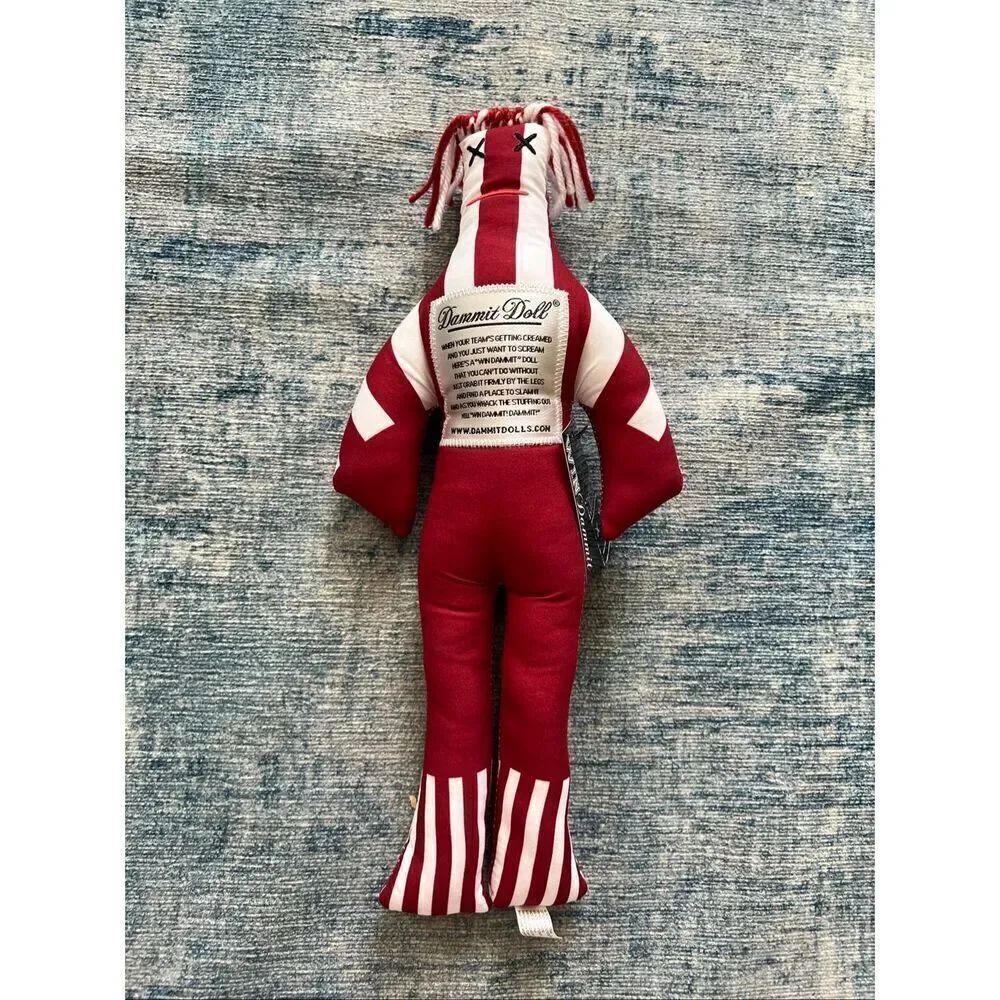 NWT! Dammit Doll The Tradition Funny Gag Gift Burgundy White